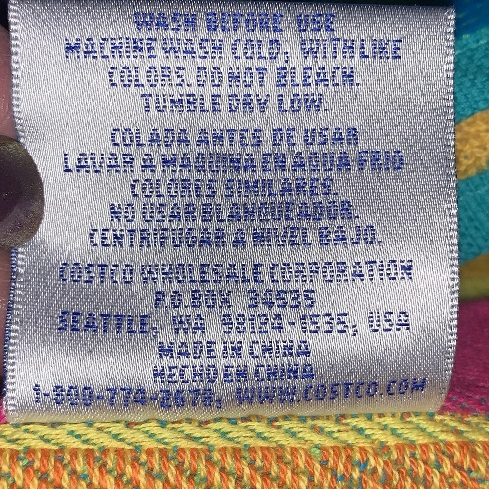 Resort‎ Living Beach Towel Rainbow Bus Thick Cotton Soft 72